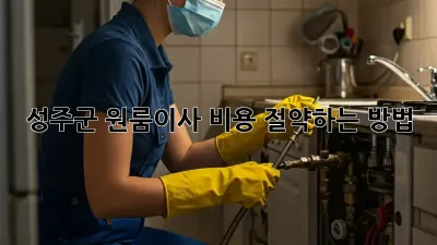 성주군 원룸이사? 비용 절약하는 방법!